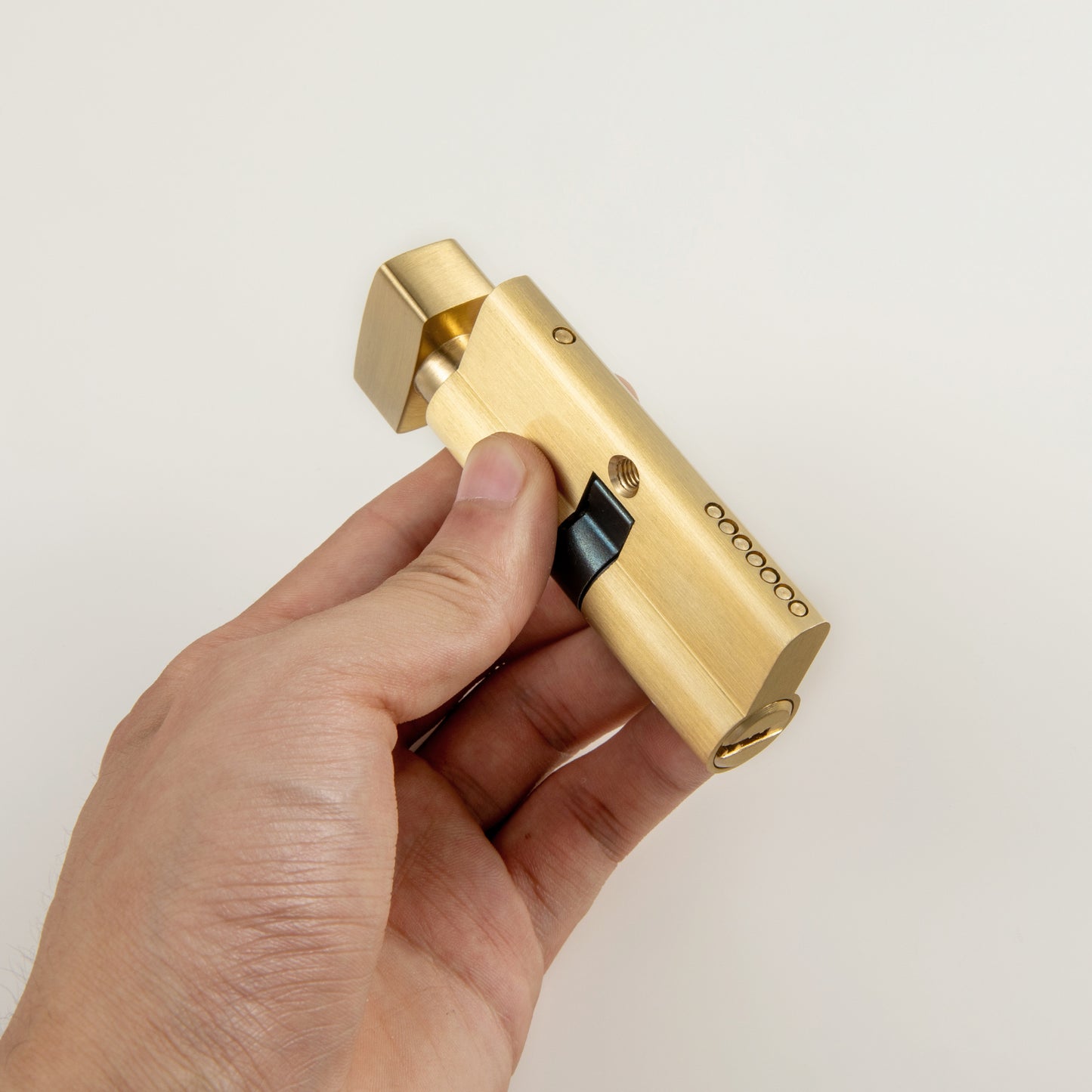 Euro Cylinder-Brushed Gold