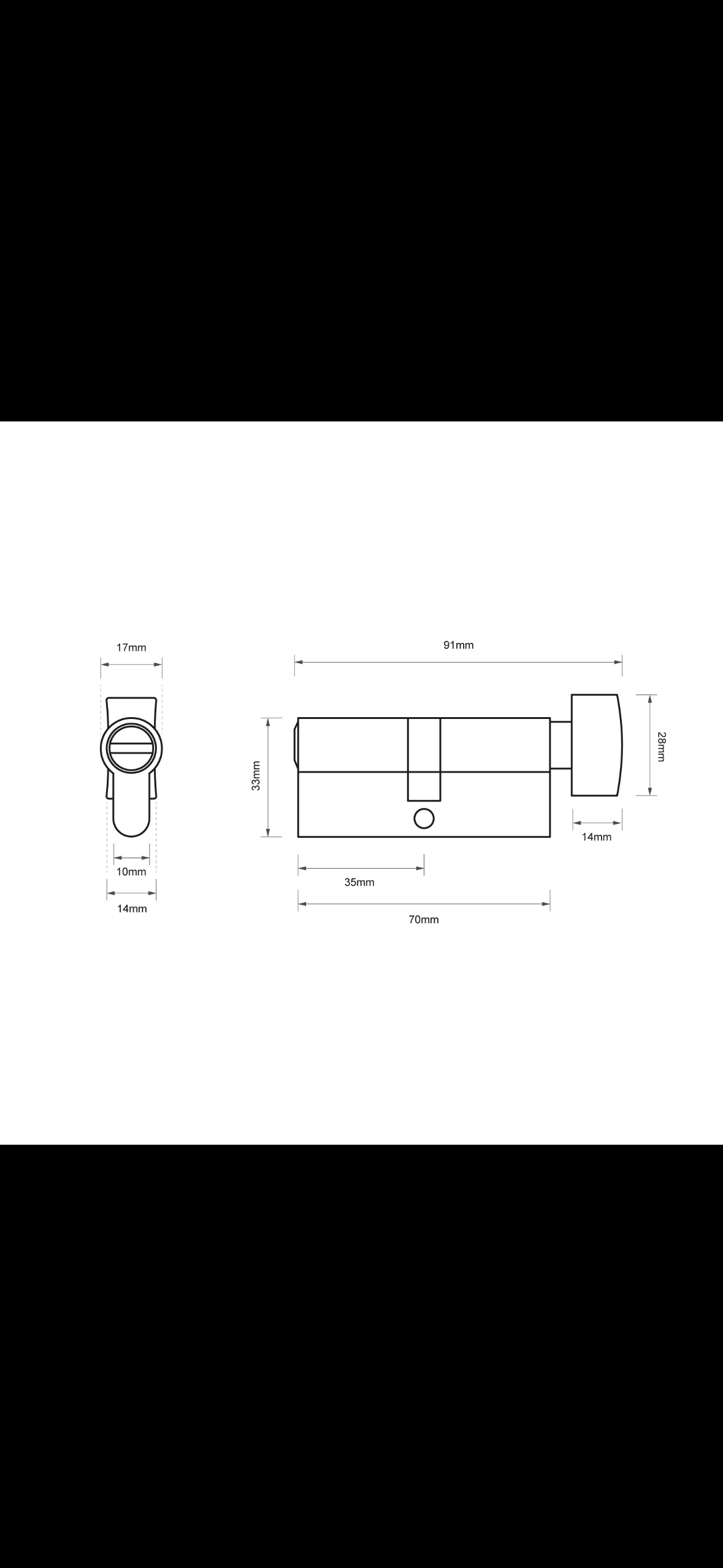 Euro Cylinder-Brushed Gold