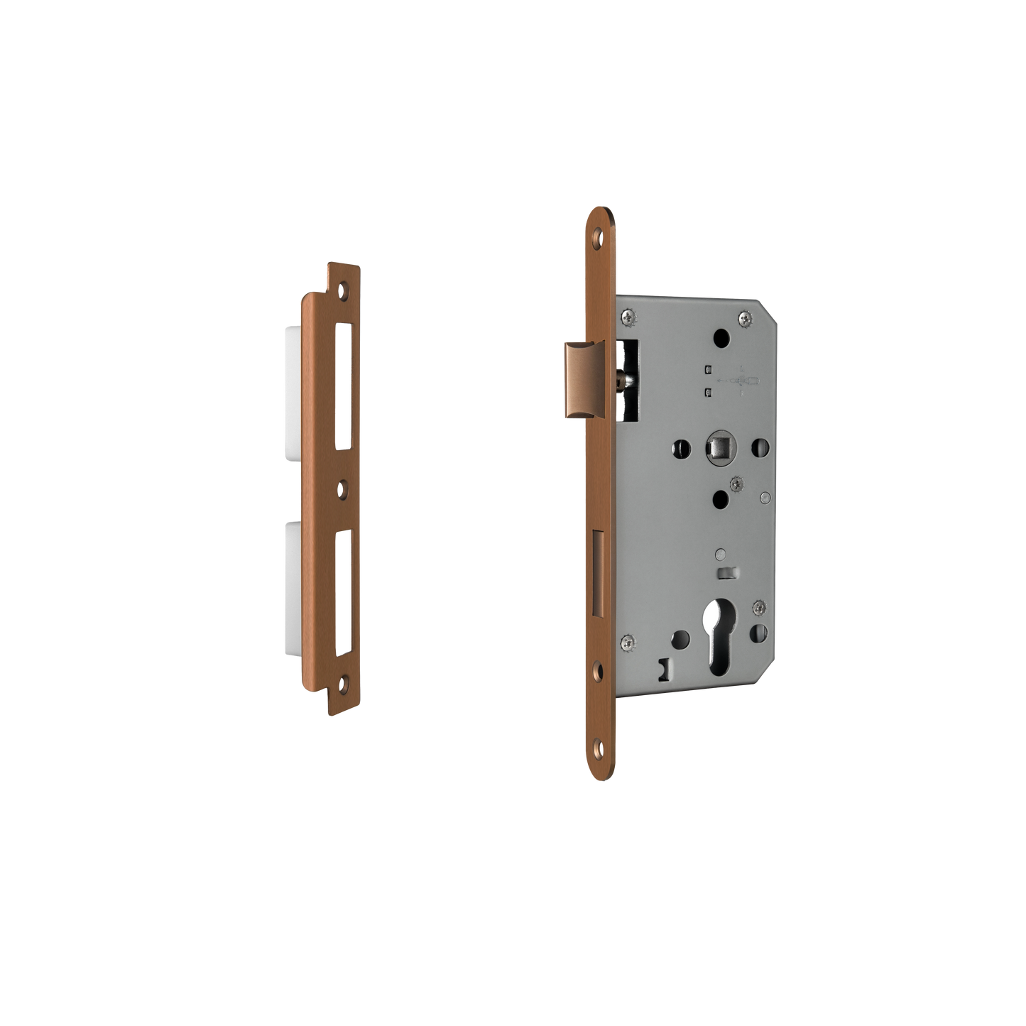 Euro Mortice Lock - Brushed Bronze