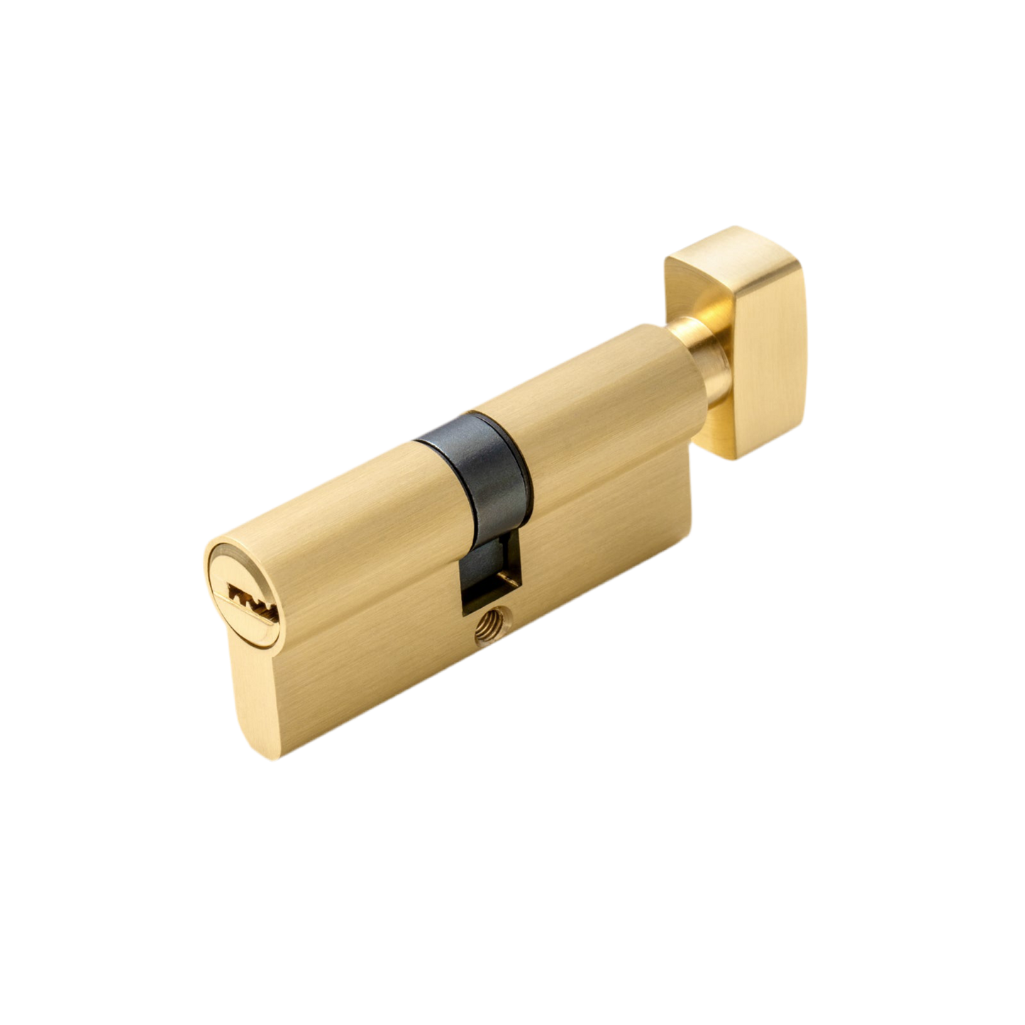 Euro Cylinder-Brushed Gold