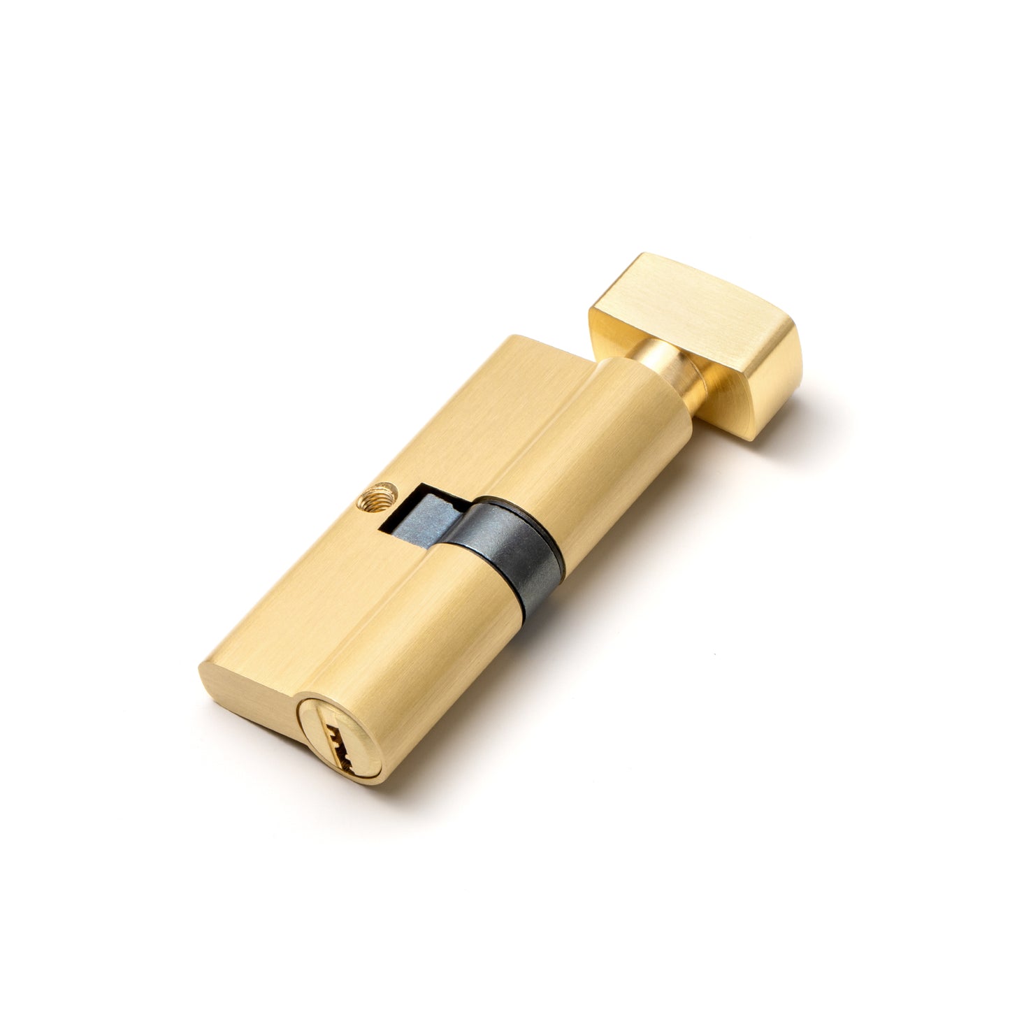 Euro Cylinder-Brushed Gold