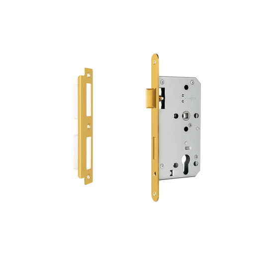 Euro Mortice Lock - Brushed Gold