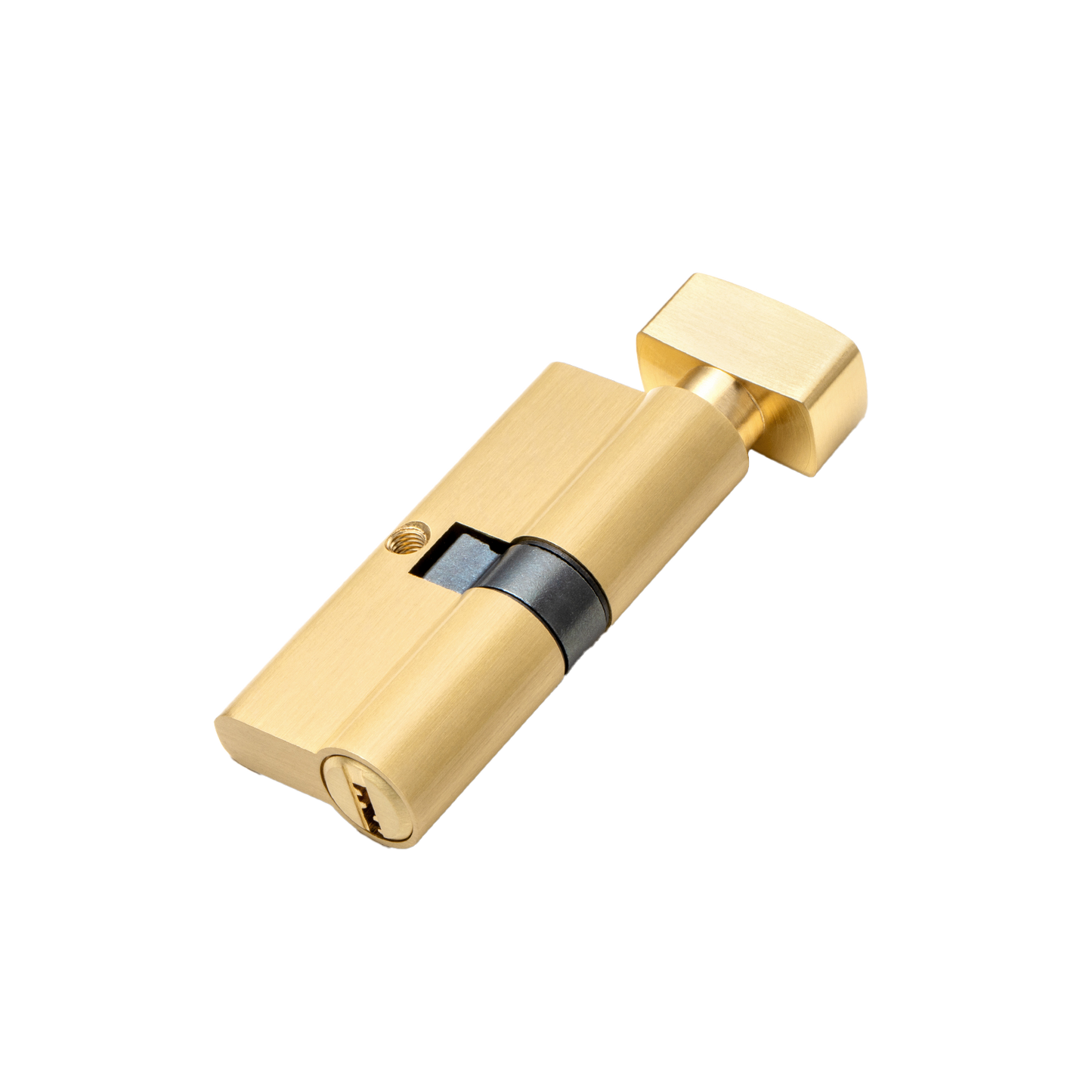 Euro Cylinder-Brushed Gold