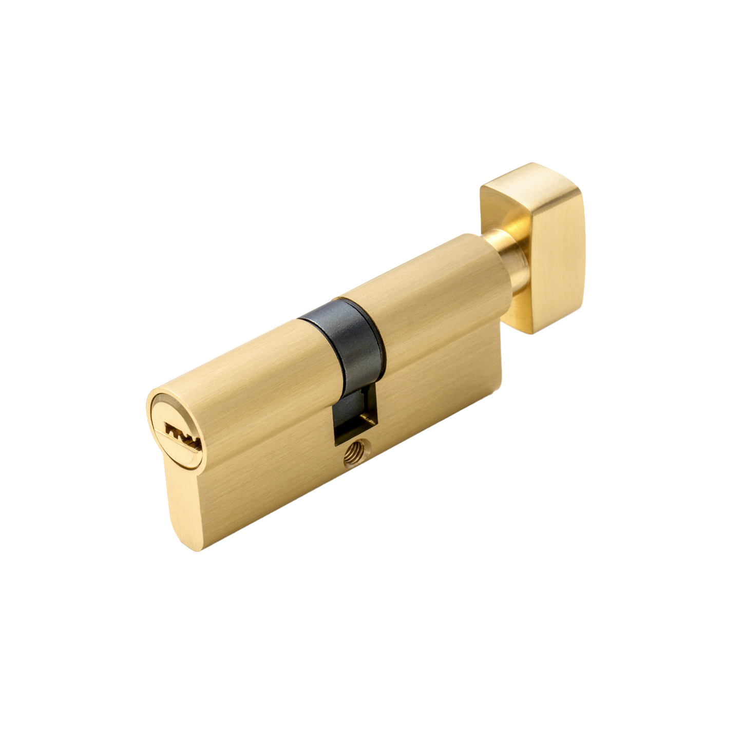 Euro Cylinder-Brushed Gold