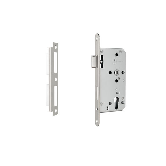 Euro Mortice Lock - Nickel