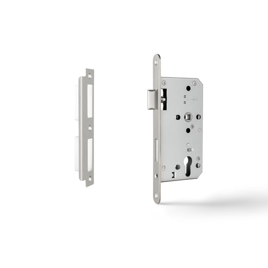Euro Mortice Lock - Nickel