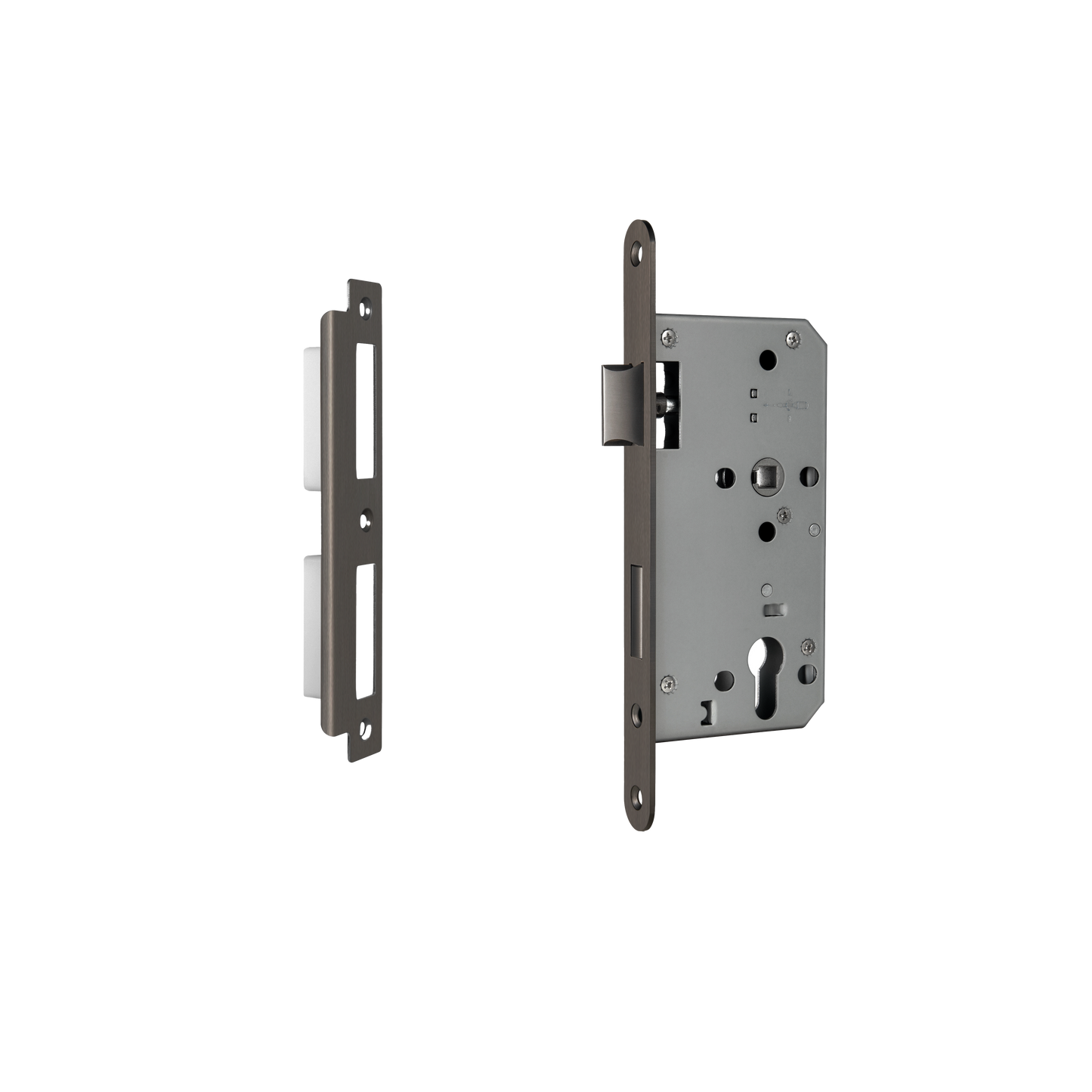 Euro Mortice Lock - Gun Metal